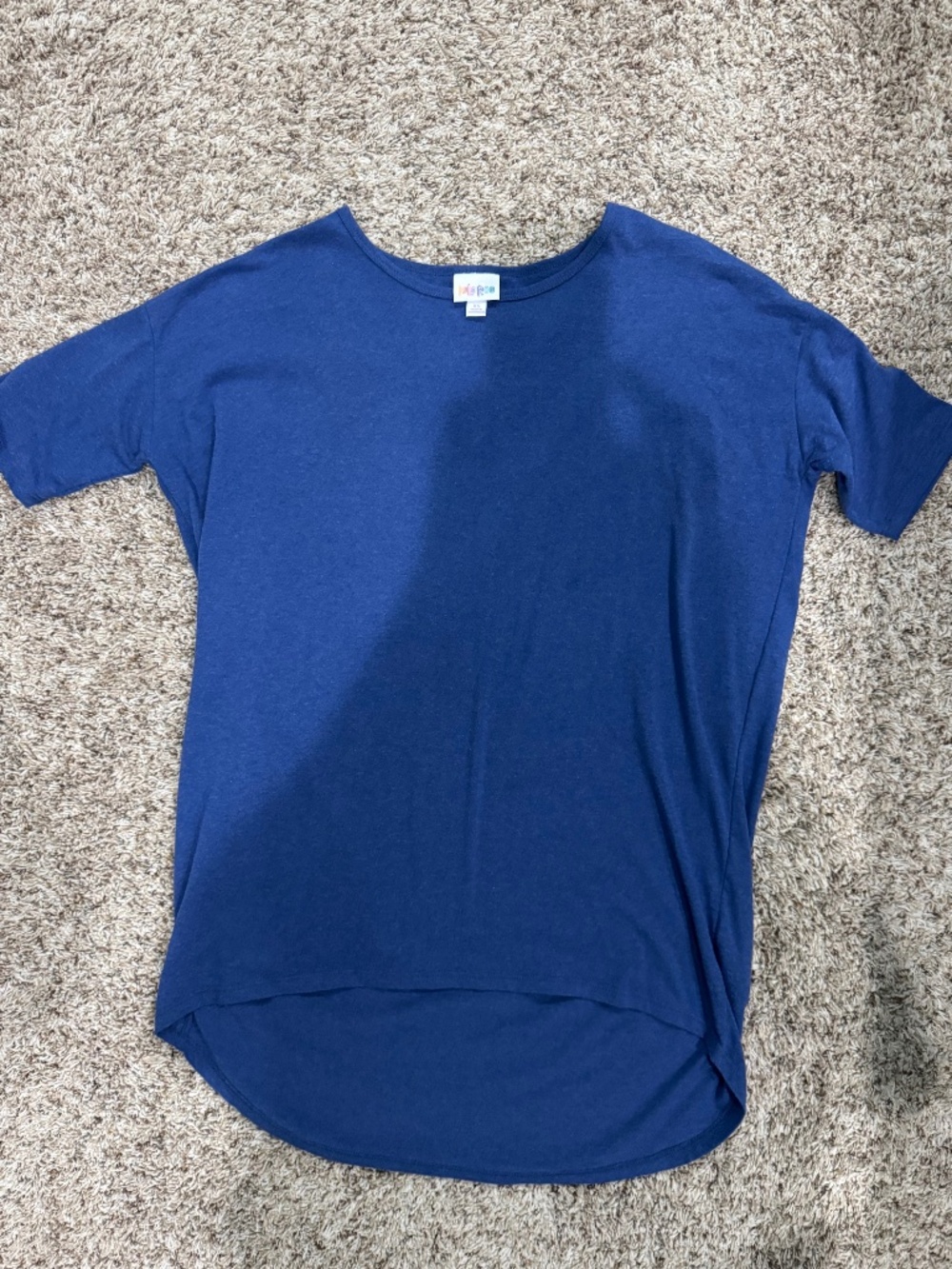 LuLaRoe blue short sleeve shirt size XS